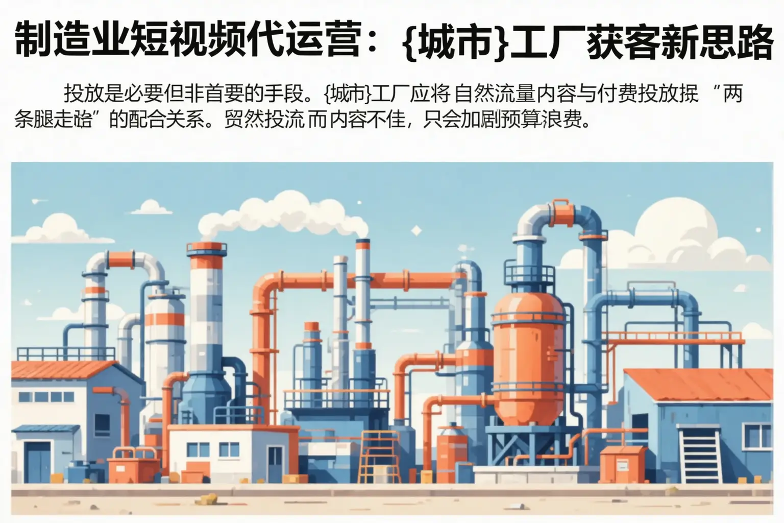 制造业短视频代运营：东港工厂获客新思路